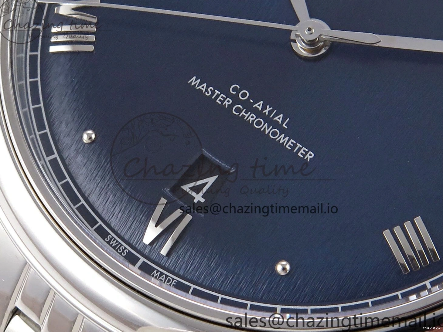 0317 Supportive De Ville Date SS VSF 1:1 Best Edition Blue Dial on SS Bracelet A 7700